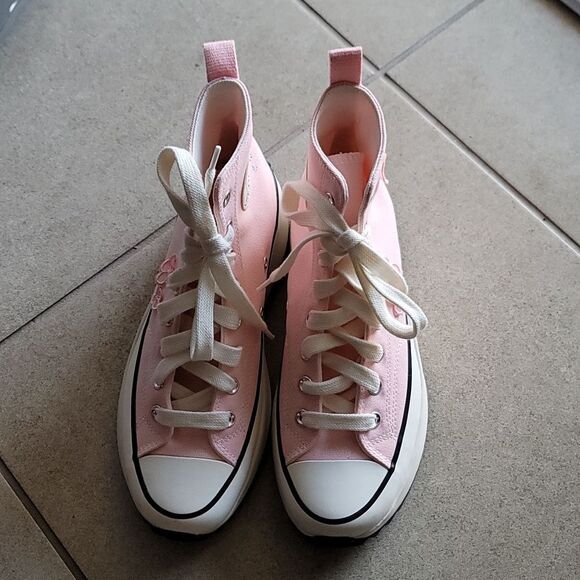 BRAND NEW CONVERSE RUN STAR HIKE PLATFORM 3D FLOWERS WOMEN'S SHOES SNEAKER - Picture 4 of 15